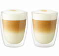 Cookinglife Doppelwandige Latte Macchiato Gläser 380 ml - 2 Stück