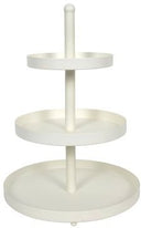 Cookinglife Metall Etagere  creme ø 20, 25 & 30 cm - 3-stöckig - 55 cm hoch