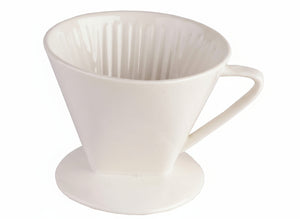 Cookinglife Kaffeefilterhalter Barista Porzellan - Größe 4
