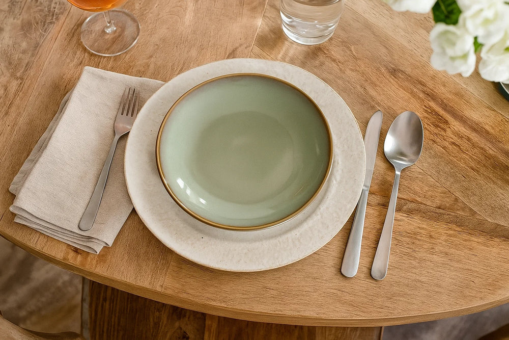 Cookinglife Frühstücksteller / Dessertteller Sabi Grün ø 21 cm - 6 Stück