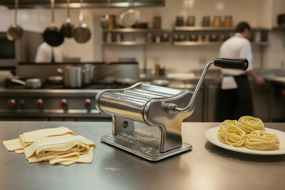 Cookinglife Nudelmacher Italienisch Chrom für Lasagne und Spaghetti