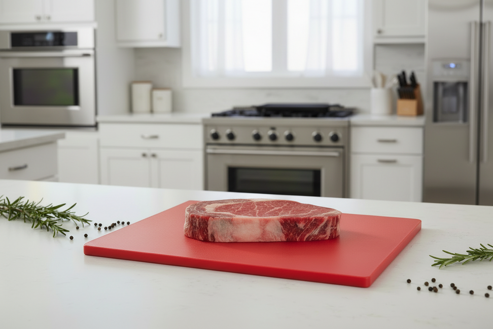 Cookinglife Schneidebrett HACCP Rot 40 x 30 cm - für Fleisch