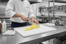 Cookinglife Schneidebrett HACCP Weiß 40 x 30 cm - für Milchprodukte und Brot