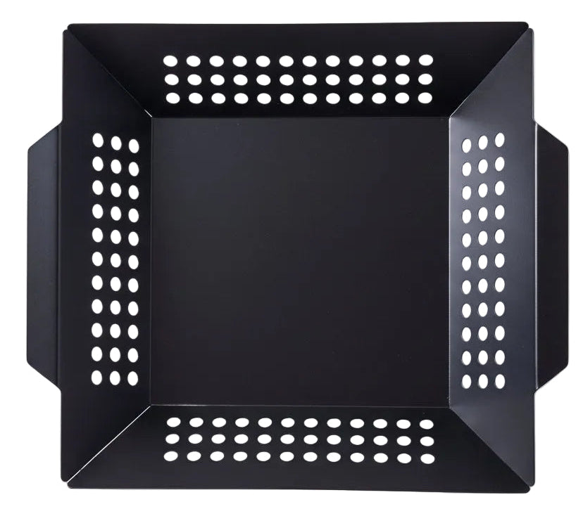 Cookinglife BBQ Grillkorb Fire & Flavour 29 x 26 x 5 cm - Antihaft Metall - Geeignet für Gemüse und Fisch