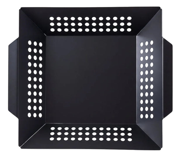 Cookinglife BBQ Grillkorb Fire & Flavour 29 x 26 x 5 cm - Antihaft Metall - Geeignet für Gemüse und Fisch