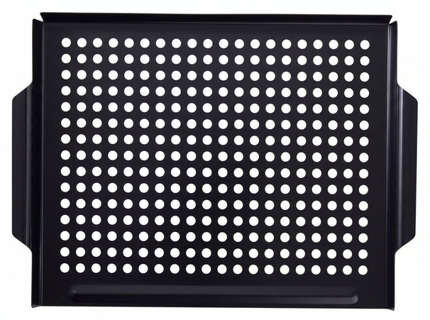 Cookinglife BBQ Grillplatte Fire & Flavour 38 x 28 cm - Antihaft Metall - Geeignet für BBQ