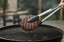 Cookinglife BBQ Zange Fire & Flavour RVS 32 cm - BBQ Werkzeug mit schwarzem Griff