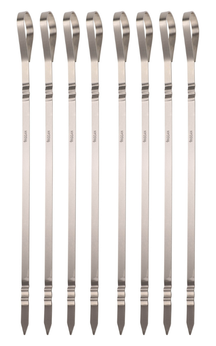 Cookinglife BBQ Spieße Fire & Flavour RVS 41 cm - Set von 8 Grillspießen