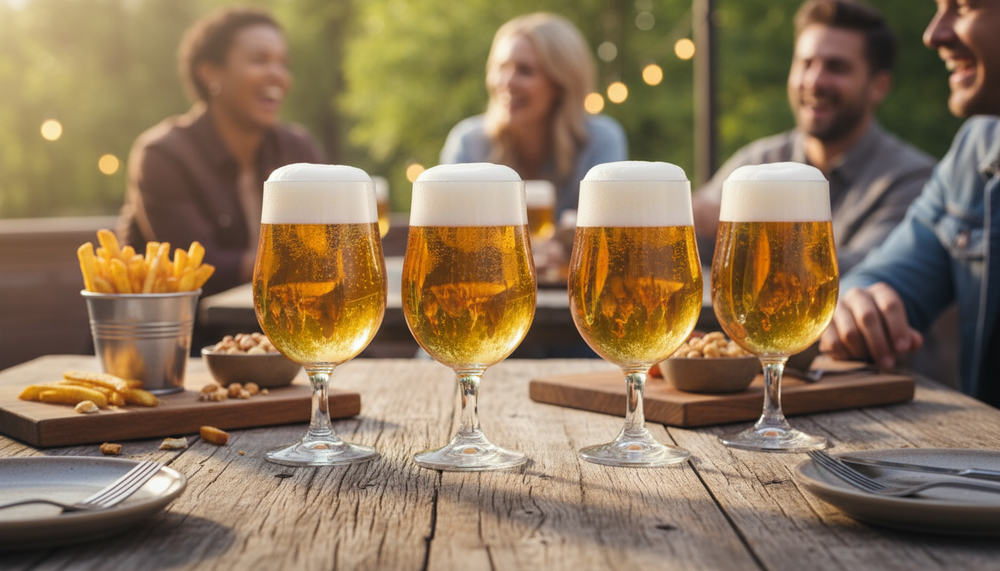 Cookinglife Biergläser auf Fuß 370 ml - 4 Stück