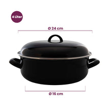Cooking Emaille Kasserolle Ø 24 cm / 4 Liter
