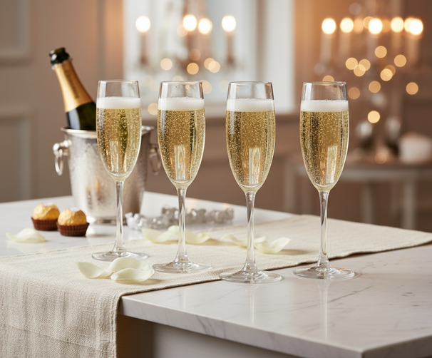 Cookinglife Champagnergläser Milena 180 ml - 4 Stück