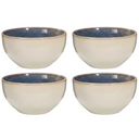 Cookinglife Suppenschüsseln / Schüsseln Serene Blue ø 14 cm - Steingut - 4 Stück