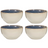 Cookinglife Suppenschüsseln / Schüsseln Serene Blue ø 14 cm - Steingut - 4 Stück