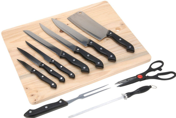 Cookinglife Messenset Edelstahl 11-teilig 45x35 cm - mit Schneidebrett