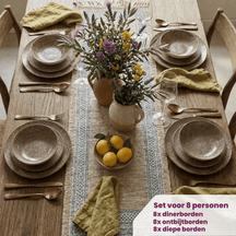 Cookinglife Geschirrset Marrakech Porzellan 24-teilig / 8 Personen