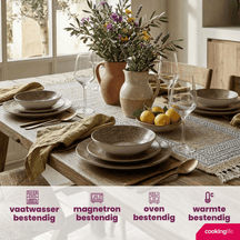 Cookinglife Geschirrset Marrakech Porzellan 24-teilig / 8 Personen