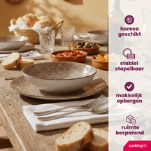 Cookinglife Geschirrset Marrakech Porzellan 24-teilig / 8 Personen