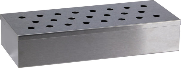 Cookinglife Räucherbox Feuer & Geschmack Edelstahl 25 cm - Räucherbox für Grill und BBQ