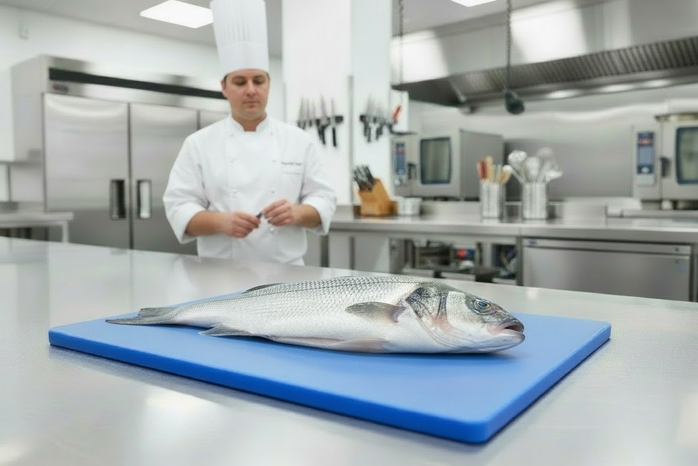 Cookinglife Schneidebrett HACCP Blau 40 x 30 cm - für Fisch
