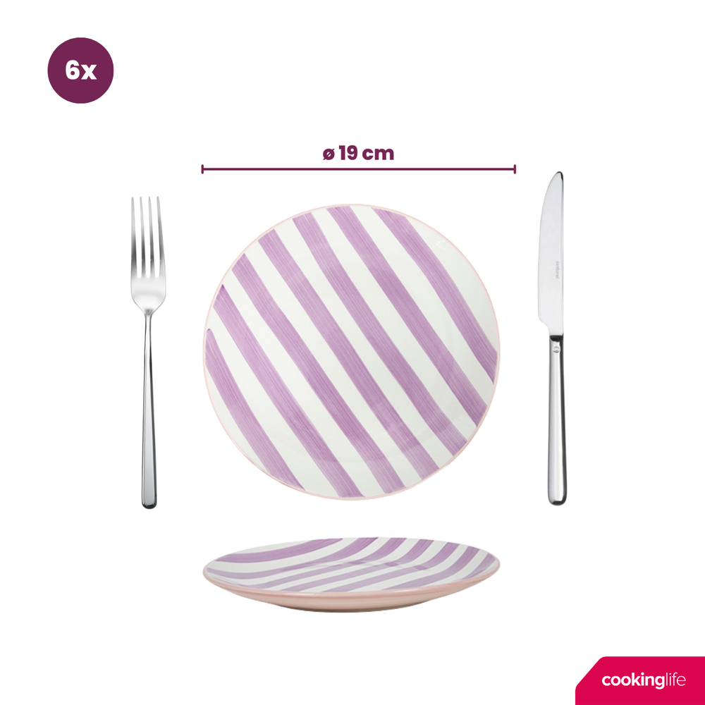 Cookinglife Frühstücksteller / Dessertteller Spring Vibes Ø 19 cm - 6 Stück