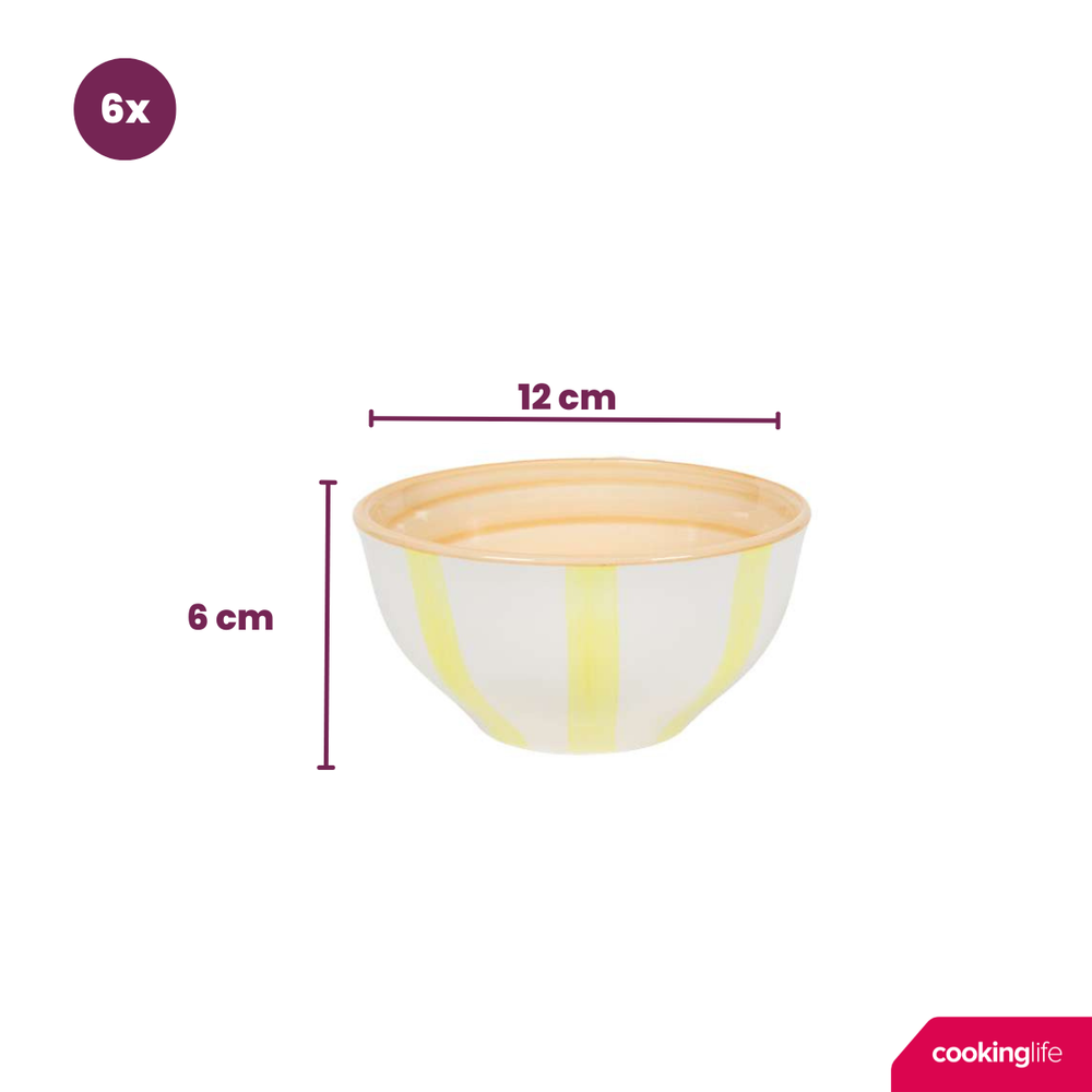 Cookinglife Kleine Schalen Spring Vibes ø 12 cm - 6 Stück