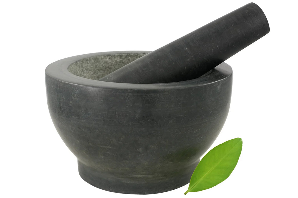 Cookinglife Mörser aus Granit - Schwarz - ø 18 cm