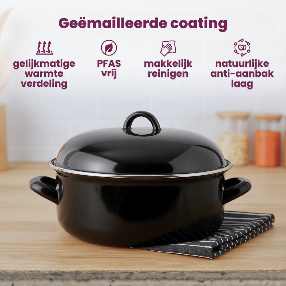 Cooking Emaille Kasserolle Ø 24 cm / 4 Liter