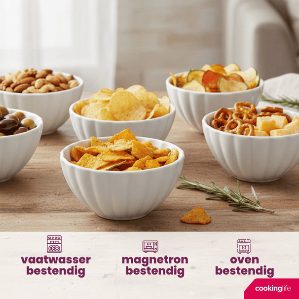 Cookinglife Suppenschüsseln / schüsseln Cardida Off White ø 14 cm - 6 Stück