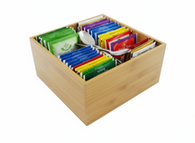 Cookinglife Besteckbox Teelöffel - Aufbewahrungsbox - Multi-Organizer - Bambus 15 x 15 x 7 cm