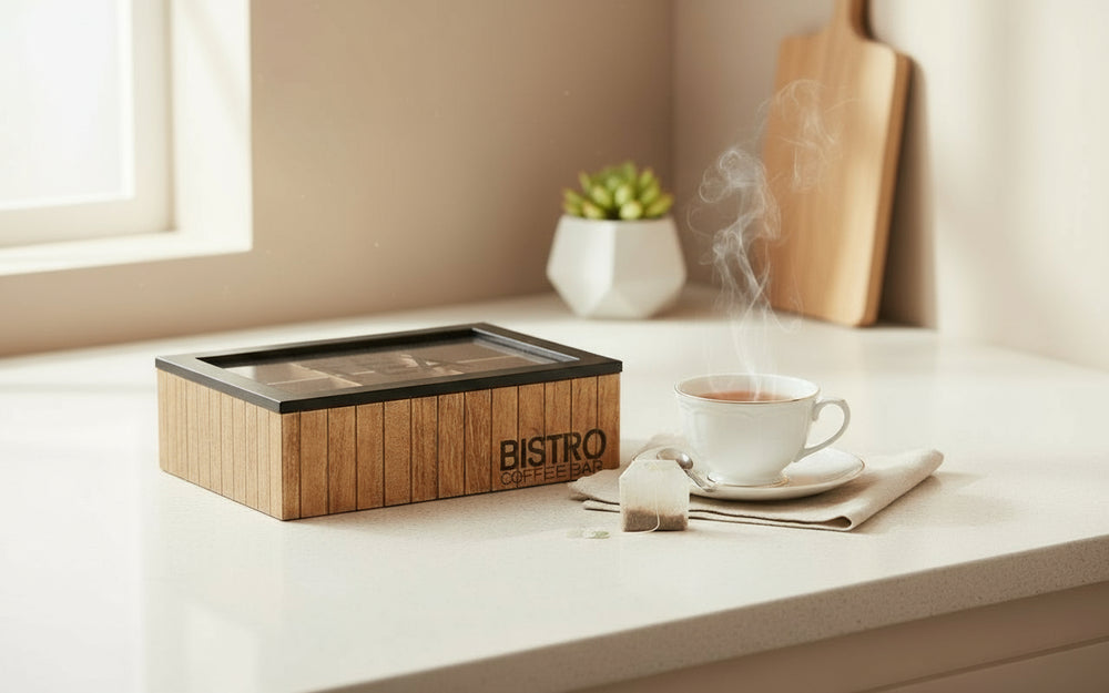 Cookinglife Teekiste - Teekiste - Bistro 6-fächer - 24 x 16,5 cm