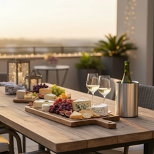 Cookinglife Weinkühler Gebürsteter Edelstahl ø 12 x 18 cm