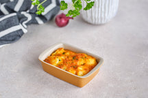 Cosy & Trendy Kleine Auflaufform / Servierschale aus Steingut Fontestic Amber Gold - 16 x 10 x 3,5 cm / 350 ml