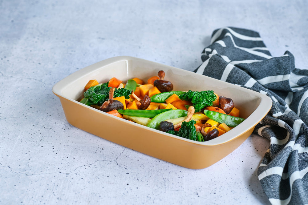 Cosy & Trendy Auflaufform Keramik Fontestic Amber Gold - 34 x 21 x 5,5 cm / 2,3 Liter