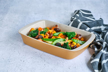 Cosy & Trendy Auflaufform Keramik Fontestic Amber Gold - 34 x 21 x 5,5 cm / 2,3 Liter