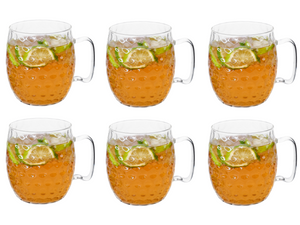 Cosy & Trendy Moscow Mule Cocktailgläser - Borosilikatglas - 450 ml - 6 Stück