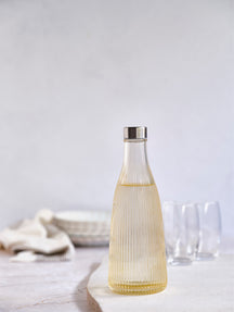 Cosy & Trendy Waterkaraf Atla met RVS Dop - Glas - Sparkling Champagne - 1 liter