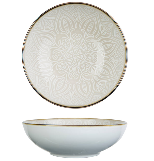 Cosy & Trendy Tiefe Teller / Pastateller Murano Beige ø 18,5 cm - 6 Stück