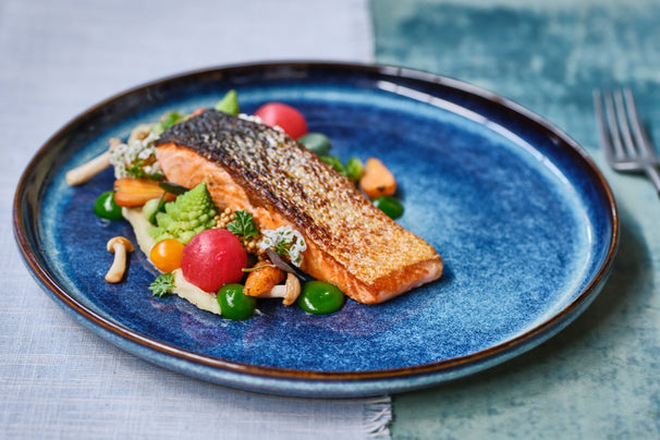 Cosy & Trendy Speiseteller Jade Indigo ø 27 cm - 4 Stück