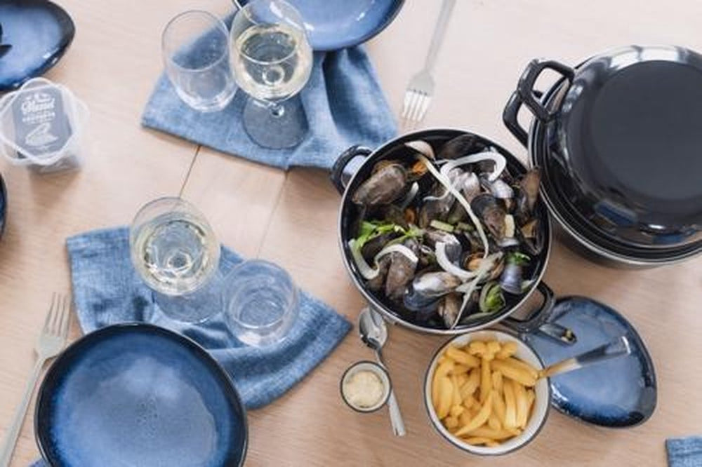 Cosy & Trendy Muschelpfanne - Induktionsgeeignet - Schwarz - ø 24 cm / 4 Liter