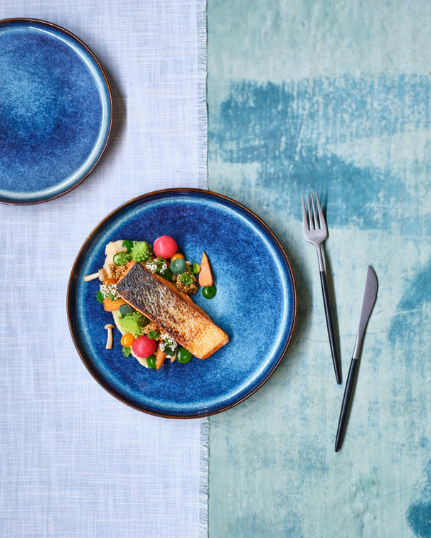 Cosy & Trendy Frühstücksteller / Dessertteller Jade Indigo ø 22,5 cm - 4 Stück