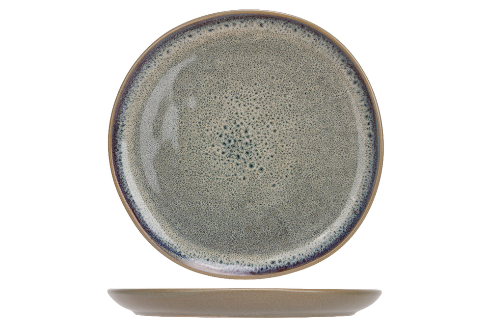 Cosy & Trendy Geschirrset Onna Sandgrün - 18-teilig / 6 Personen - 6 Speiseteller, 6 Frühstücksteller und 6 Suppenteller