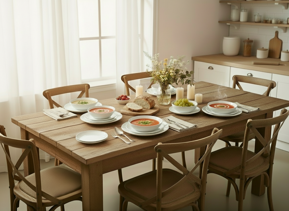 Gemütliche und trendige Toulouse-Speiseteller, Ø 26,5 cm – 6er-Set