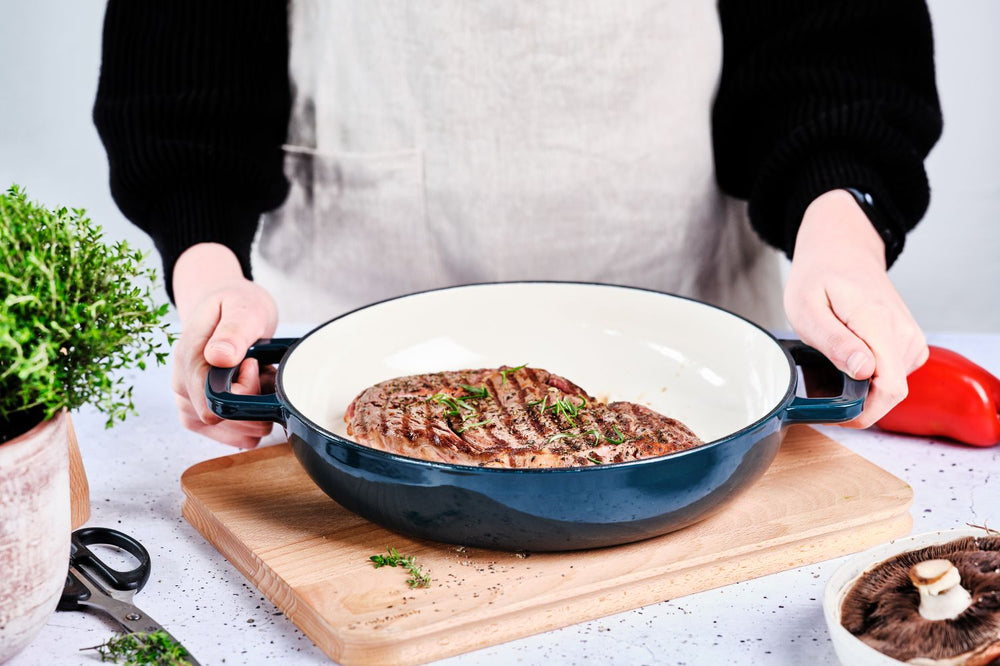 Cosy & Trendy Grillpfanne Fontestic Gusseisen Green Heron Ø 28 cm – emailliert