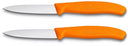 Victorinox Schälmesser Swiss Classic - Orange - 2 Stück