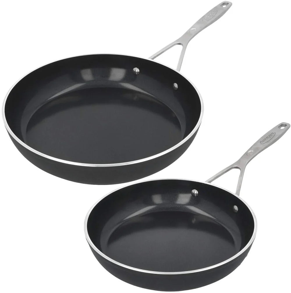 Zwilling Kochgeschirr Set TrueFlow 5-teilig + Demeyere Bratpfannen Set Alu Industry 3 Ceraforce - ø 24 und 28 cm