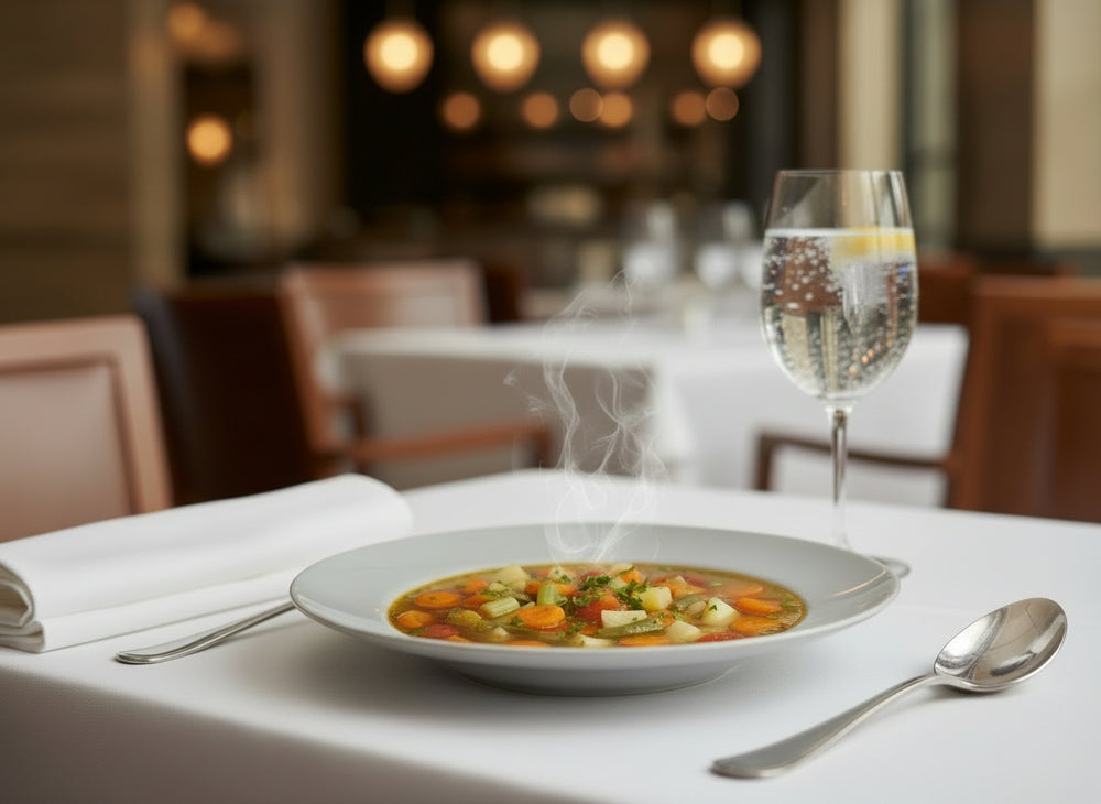 Cookinglife Tiefe Teller / Pastateller – Porzellan – Weiß – Ø 27 cm – 6er-Set