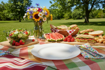 Cookinglife Geschirrset CampVibe - Kunststoff 12-teilig / 4 Personen - 4 Dinner-Teller, 4 Frühstücksteller und 4 Schalen