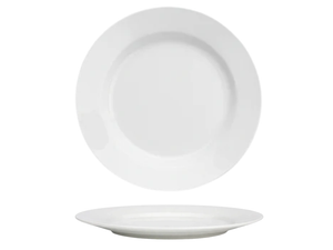 Cookinglife Porzellan-Speiseteller mit Rand, Ø 27 cm – 4er-Set