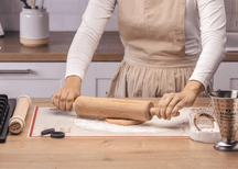 Dr. Oetker Teigroller Buchenholz 42 cm - Nudelholz Backen Teigrolle