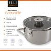 ELLE Gourmet Classique Kookpan met Deksel - Ø 20 cm  - RVS